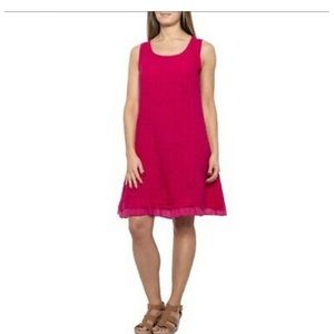 Beautiful hot pink 100% linen dress ☀️